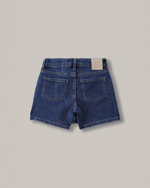 Short Falda De Mezclilla Marino
